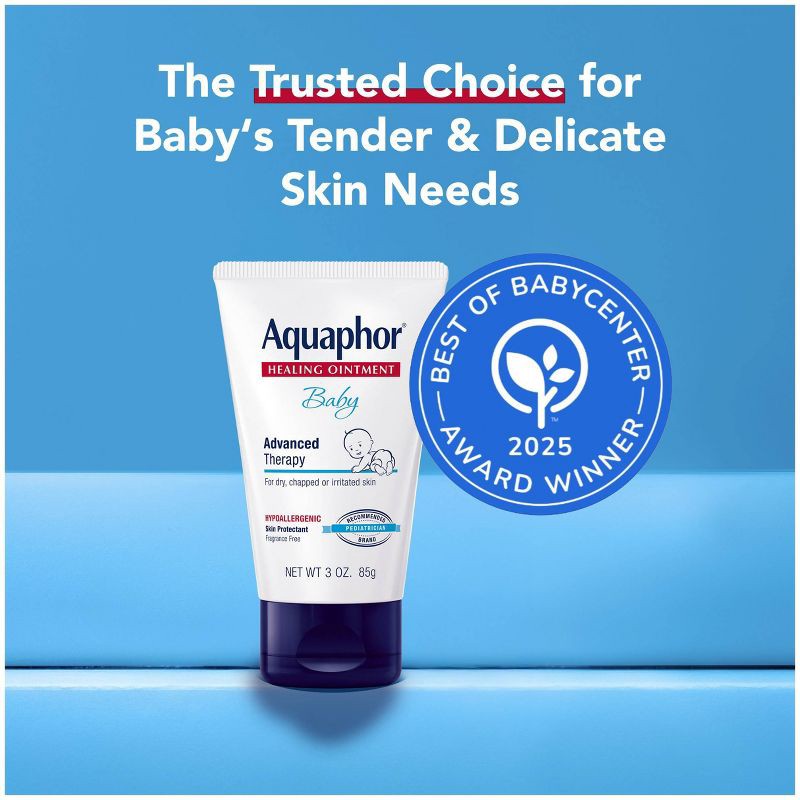 slide 3 of 17, Aquaphor Baby Healing Ointment - Advanced Therapy to Help Heal Diaper Rash and Chapped Skin - 3oz. Tube, 3 oz