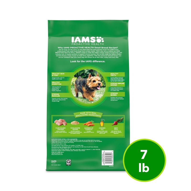 slide 2 of 11, IAMS Proactive Health Chicken and Whole Grains Flavor Small Breed Dry Dog Food - 7lbs, 7 lb