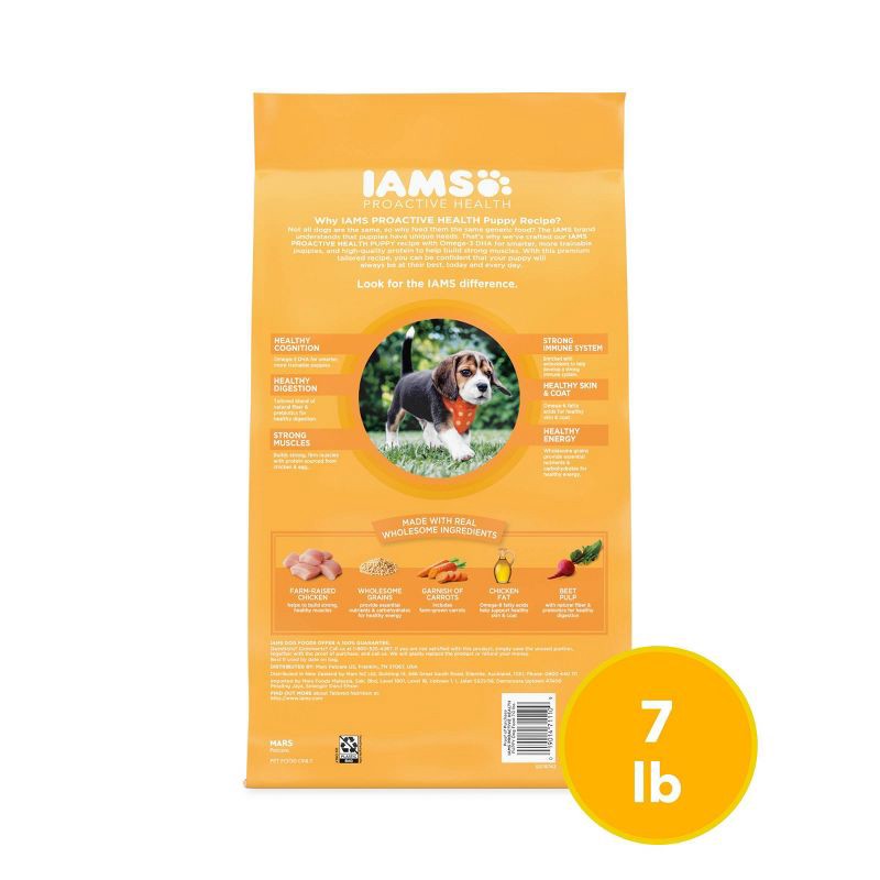 slide 2 of 11, IAMS Proactive Health Chicken and Whole Grains Flavor Puppy Dry Dog Food - 7lbs, 7 lb