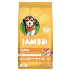 IAMS Proactive Health Chicken and Whole Grains Flavor Puppy Dry Dog Food - 7lbs
