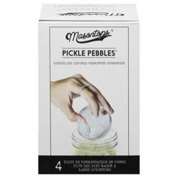Masontops Pickle Pebble Glass Fermentation Weights, Wide-Mouth