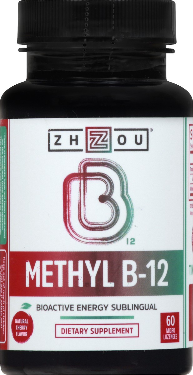 slide 4 of 12, Zhou Micro Lozenges Natural Cherry Flavor Methyl B-12 60 ea, 60 ct