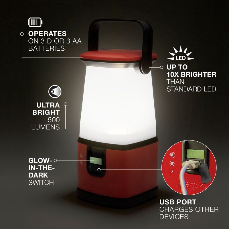 slide 5 of 8, Energizer 360 Degree Area LED Portable Camp Lights, 1 ct