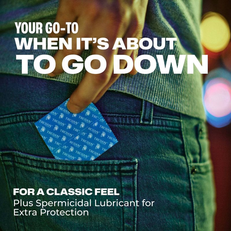 slide 4 of 9, Trojan ENZ Armor Spermicidal Lubricated Latex Condoms - 12ct, 12 ct