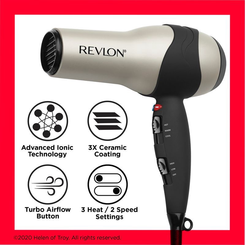 slide 4 of 6, Revlon Perfect Heat Volumizing Turbo Hair Dryer - 1875 Watt, 1 ct