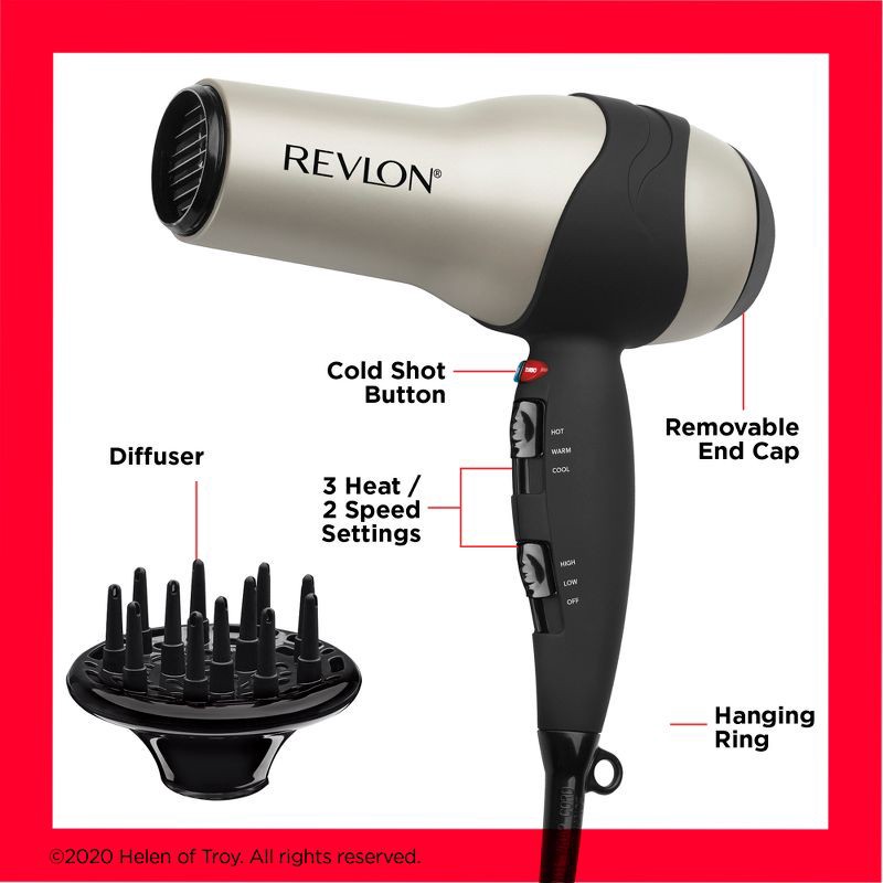 slide 5 of 6, Revlon Perfect Heat Volumizing Turbo Hair Dryer - 1875 Watt, 1 ct