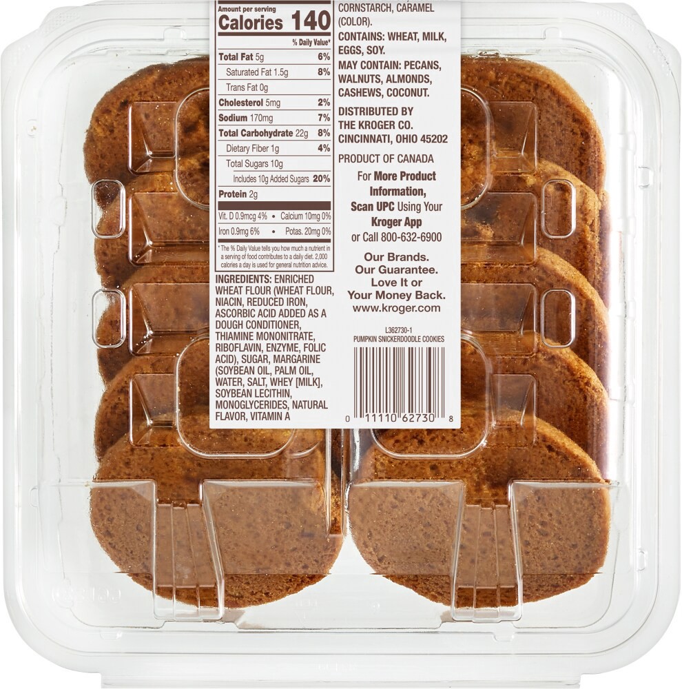 slide 3 of 3, Kroger Bfg Fall Pumpkin Snickerdoodle Cookie, 1 ct
