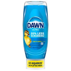 Dawn Ultra EZ-Squeeze Dish Soap Liquid, Dishwashing Liquid, Grease Removal, Original, 14.7oz