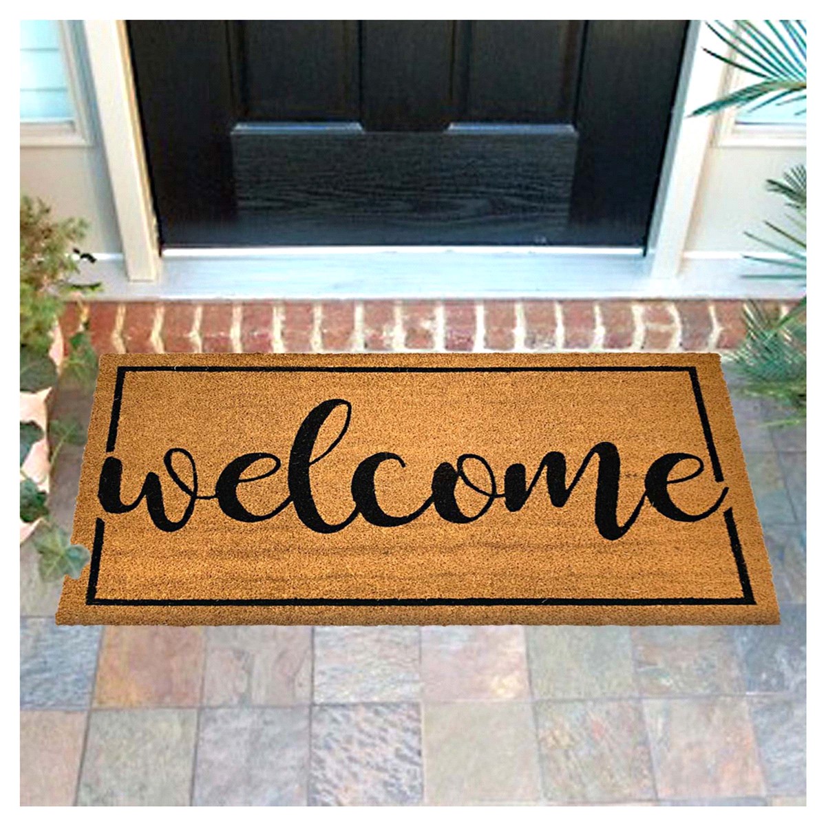 slide 2 of 2, Allure Welcome Border Doormat, 1 ct