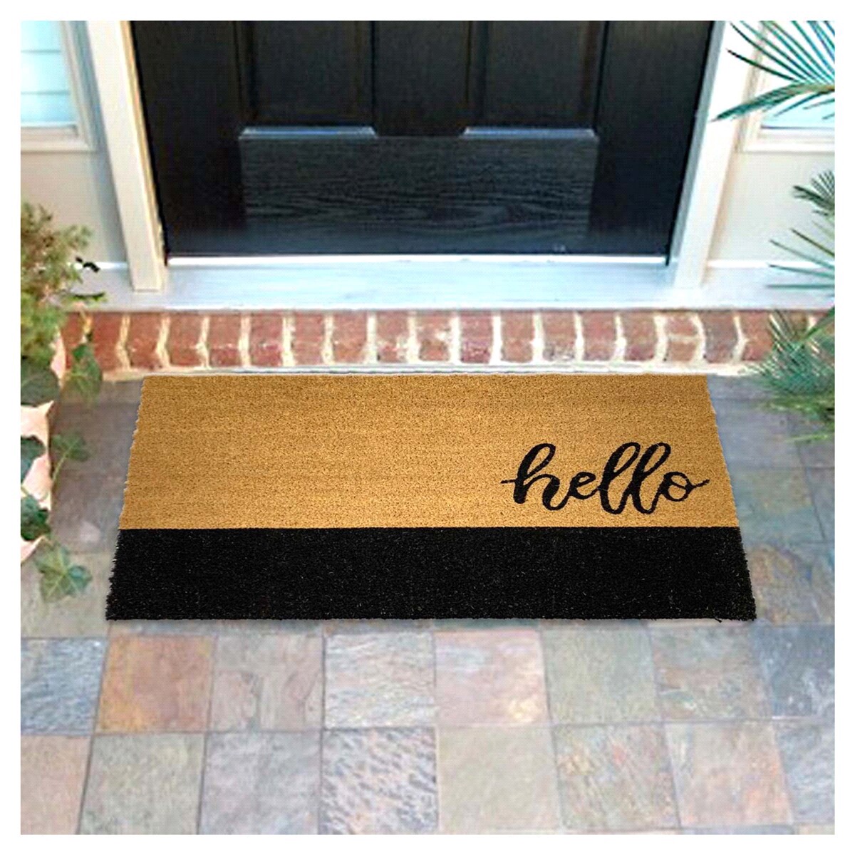 slide 2 of 2, Allure Hello Block Doormat, 1 ct