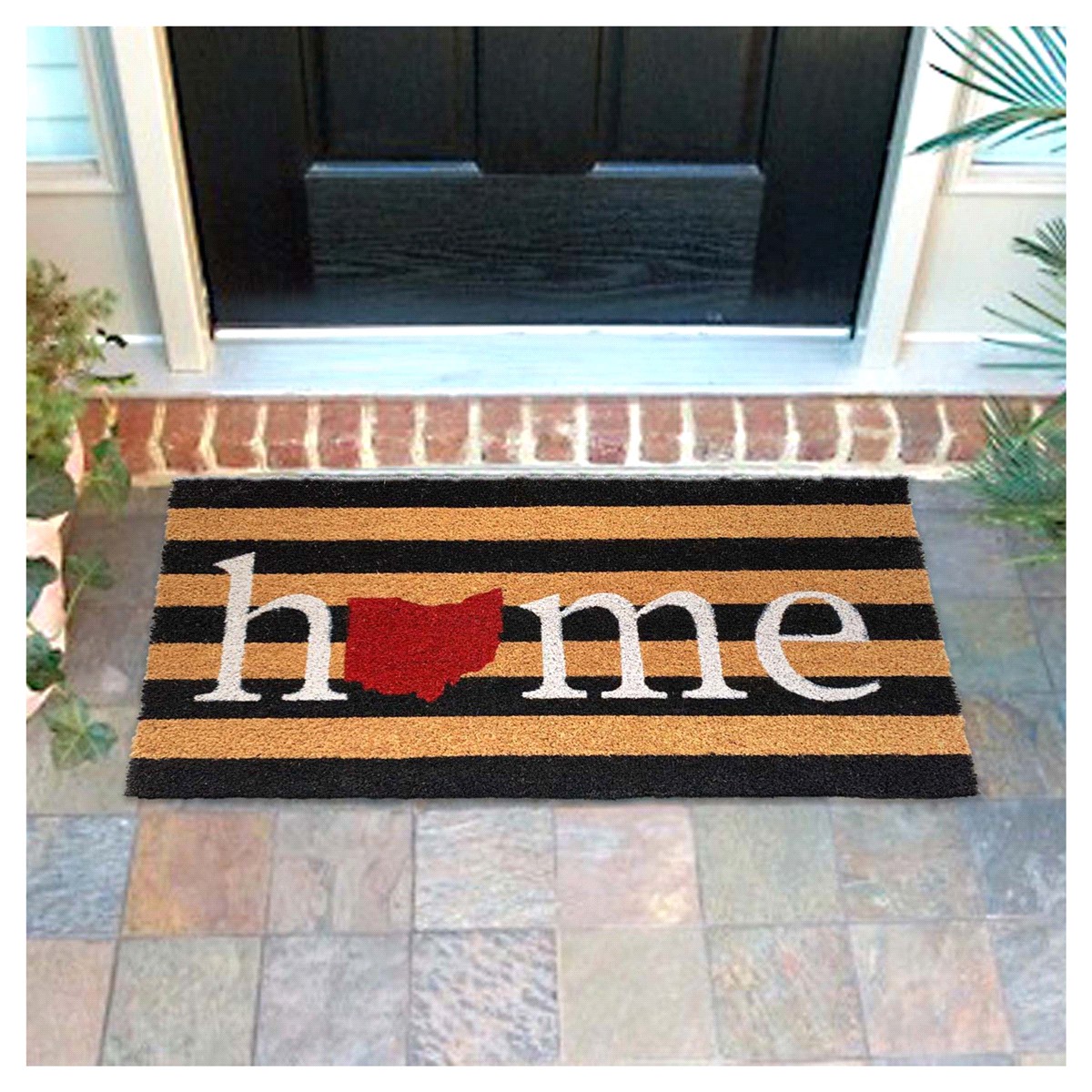 slide 2 of 2, Allure Stripe Ohio Home doormat, 1 ct