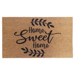 Allure Home Sweet Home Coir Doormat, 18" x 29"
