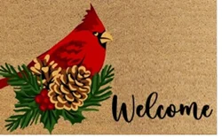 Allure Welcome Bird Doormat, 17 In X 29 In, Multi
