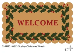 Allure Scallop Welcome Leaves Doormat, 17 In X 29 In, Multi