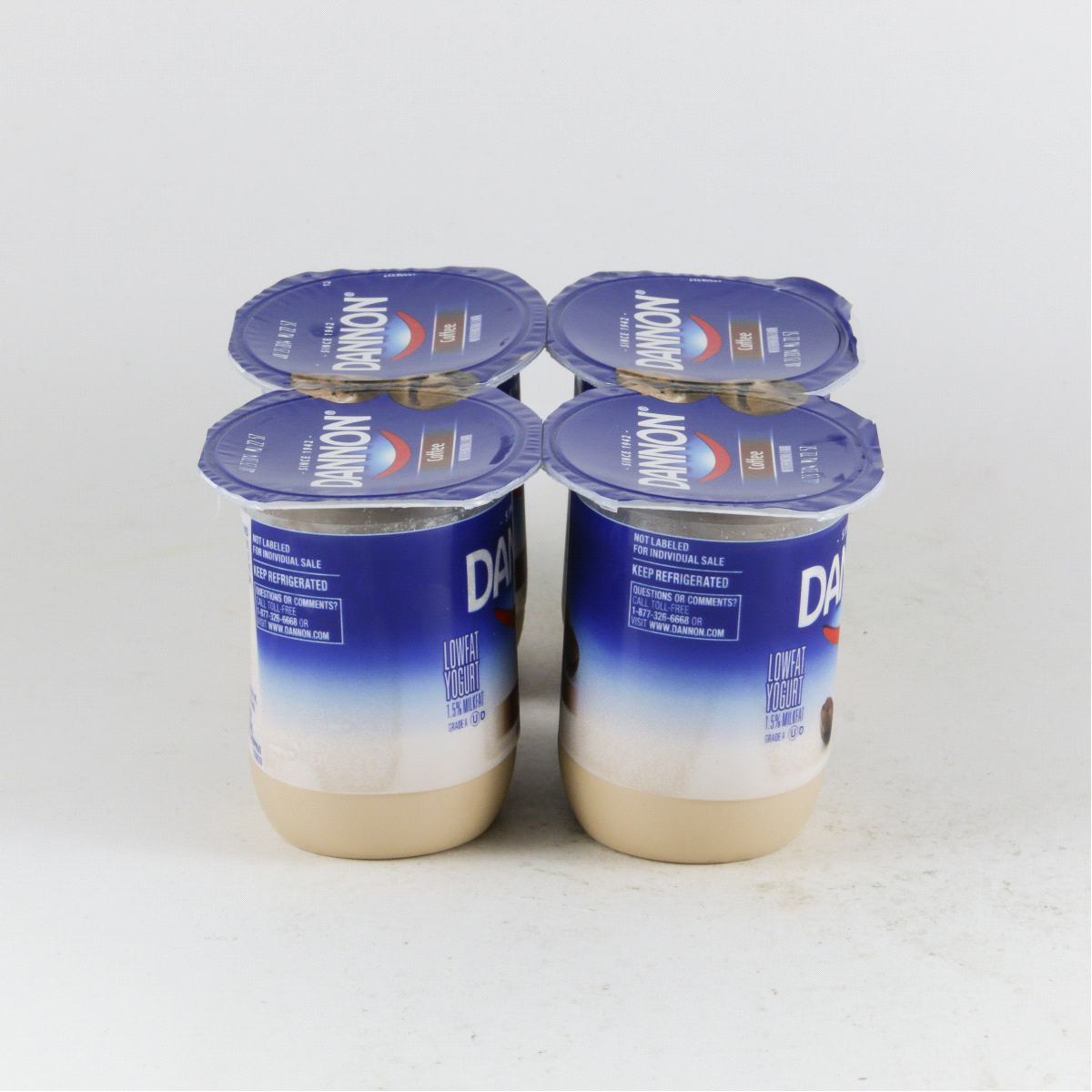 slide 5 of 5, Dannon Coffee Low Fat Yogurt Pack, Good Source of Calcium and Protein with the Rich and Creamy Taste of Coffee Flavored Yogurt, 4 Ct, 5.3 OZ Containers, 5.3 oz