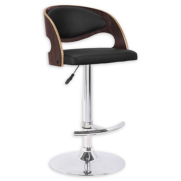 slide 1 of 7, Armen Living Malibu Swivel Bar Stool - Black, 1 ct