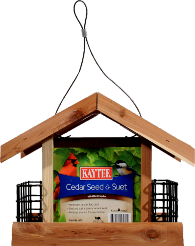 slide 1 of 1, Kaytee Cedar Seed And Suet Feeder, 1 ct