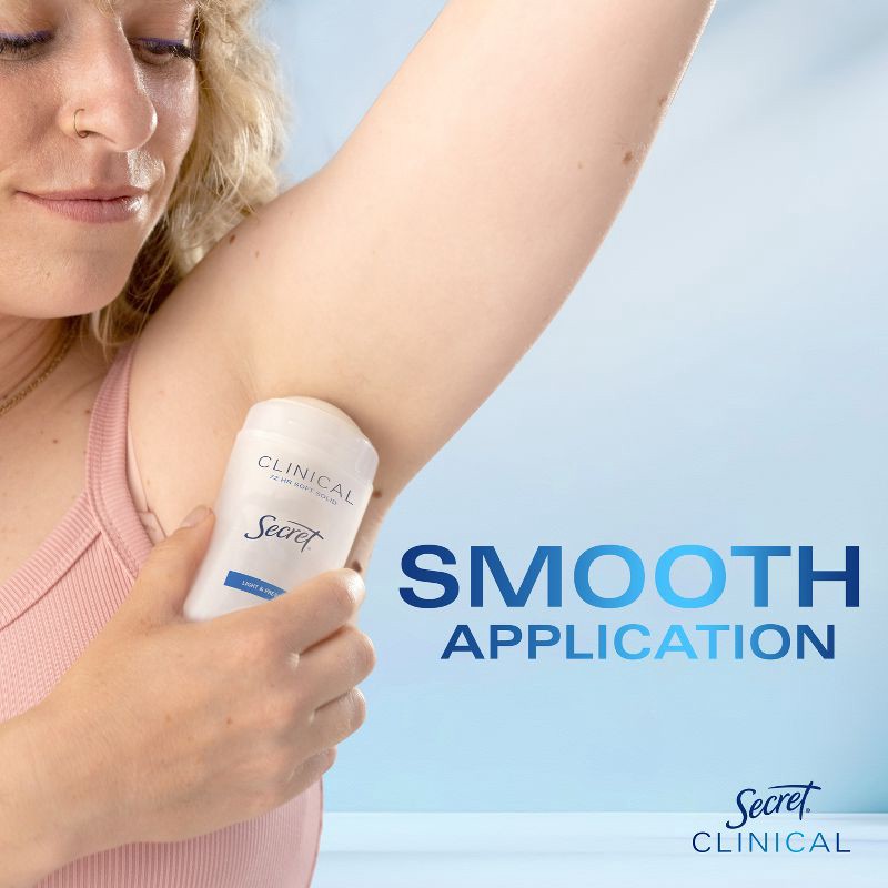 slide 7 of 11, Secret Clinical Strength Solid Antiperspirant & Deodorant for Women - Light & Fresh - 2.6oz, 2.6 oz