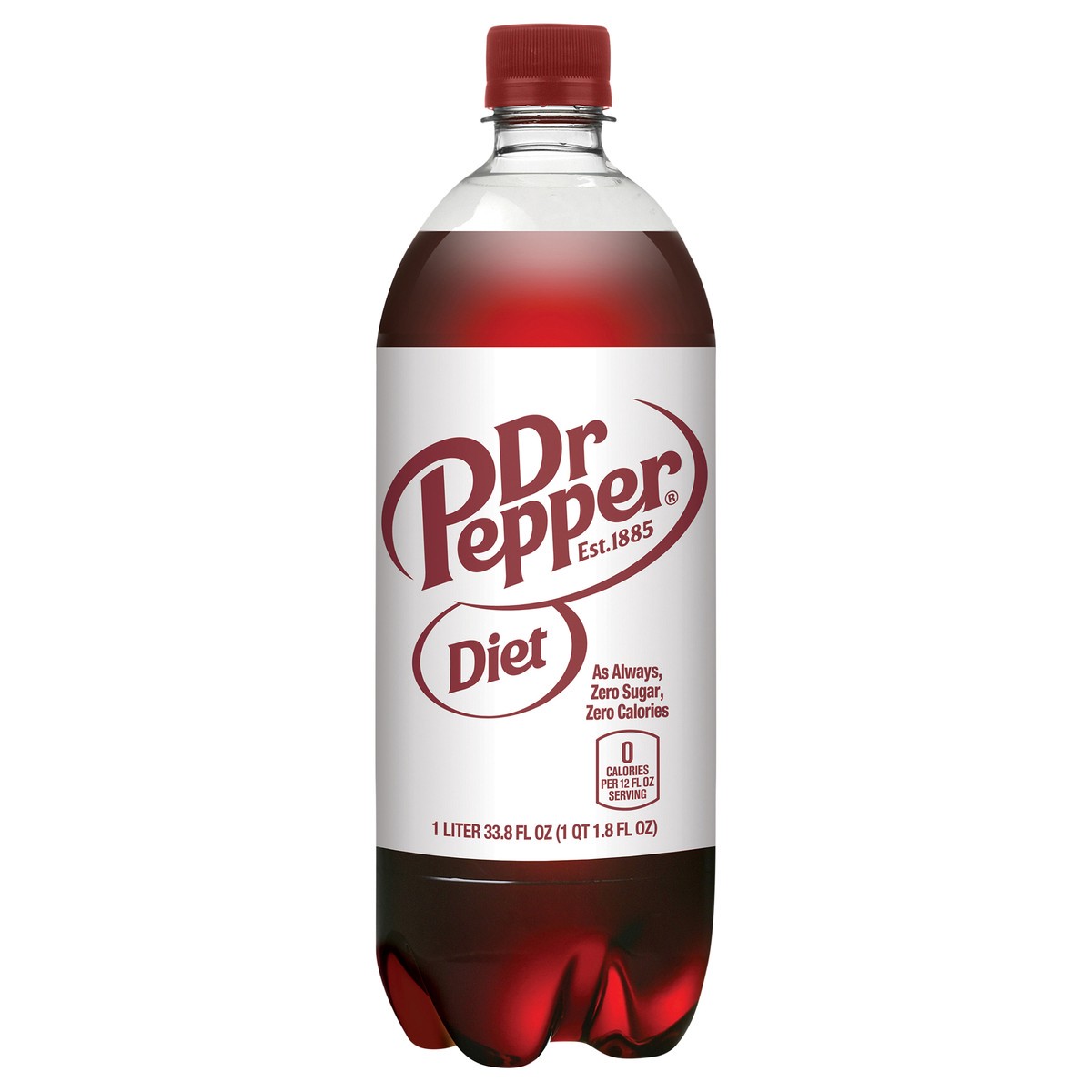 slide 1 of 3, Dr Pepper Diet - 33.8 fl oz, 1 liter