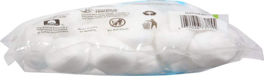 slide 6 of 6, Harris Teeter Hypoallergenic Super Jumbo Cotton Balls, 70 ct