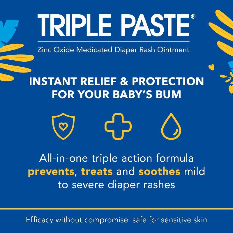 slide 3 of 6, Triple Paste Diaper Rash Ointment - 10.0oz, 10 oz