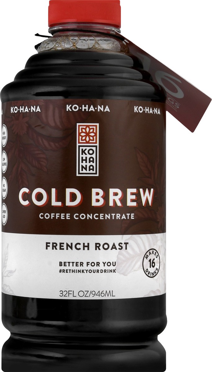 slide 10 of 13, Kohana French Roast Cold Brew Coffee Concentrate - 32 oz, 32 oz