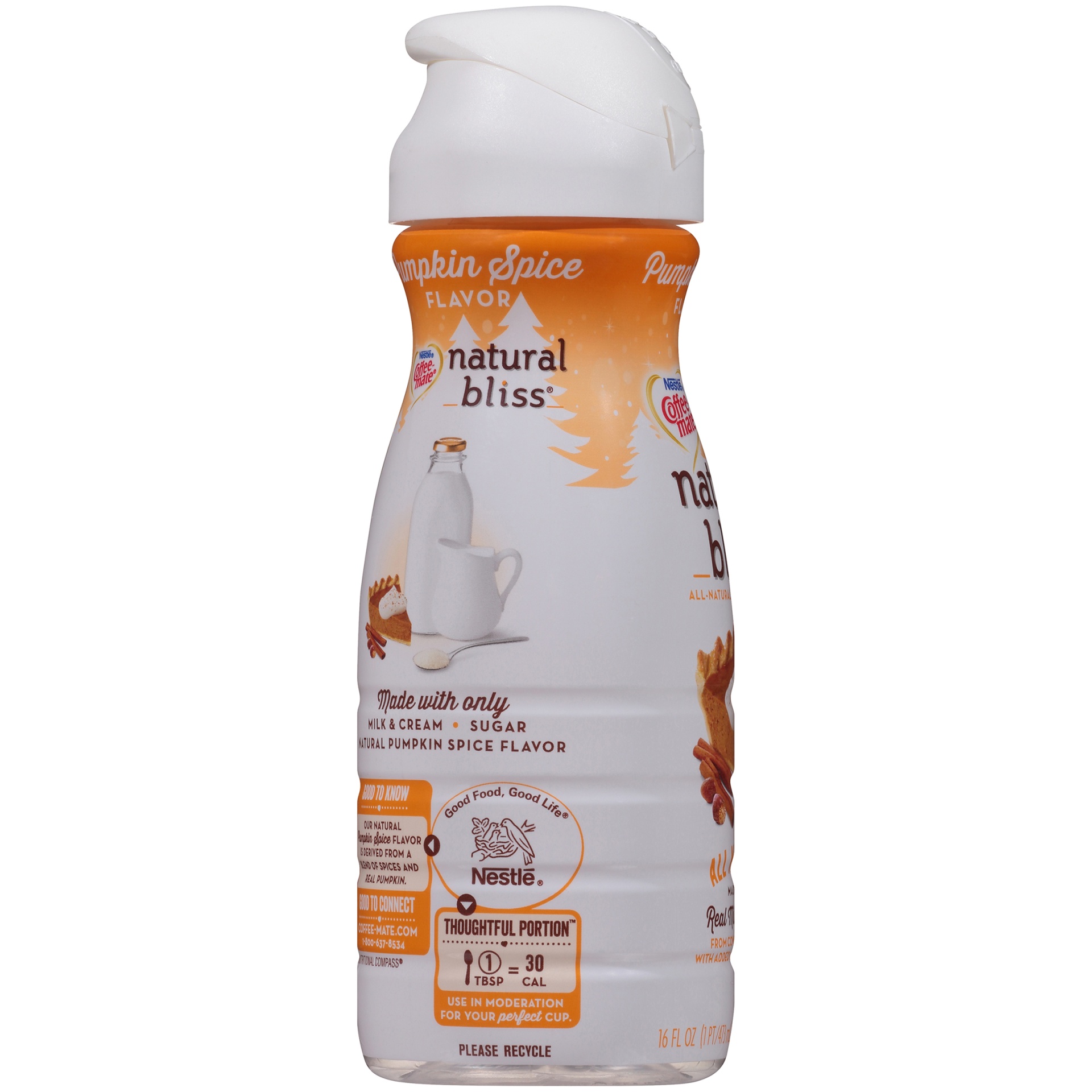 slide 4 of 6, Coffee-Mate Coffee Mate Pumpkin Spice Natural Bliss Creamer, 16 fl oz