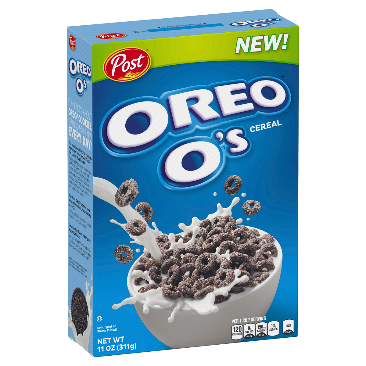 slide 3 of 5, Post Oreo O's Breakfast Cereal - 11oz, 11 oz