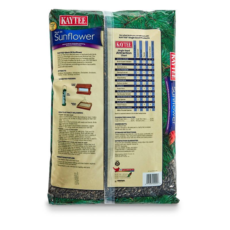 slide 2 of 4, Kaytee Black Oil Sunflower Seed Bird Food - 10lbs, 10 lb