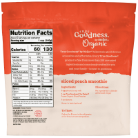 slide 5 of 9, TRUE GOODNESS ORGANIC PEACHES 12 OZ, 12 oz