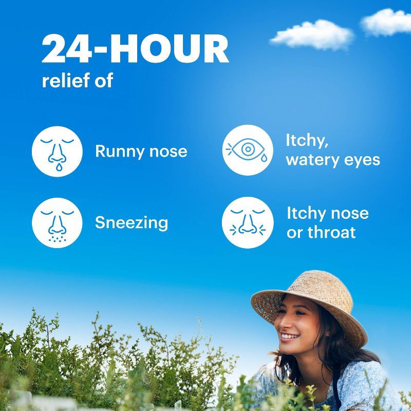 slide 4 of 10, Claritin Allergy Relief 24 Hour Non-Drowsy Loratadine Tablets - 30ct, 30 ct