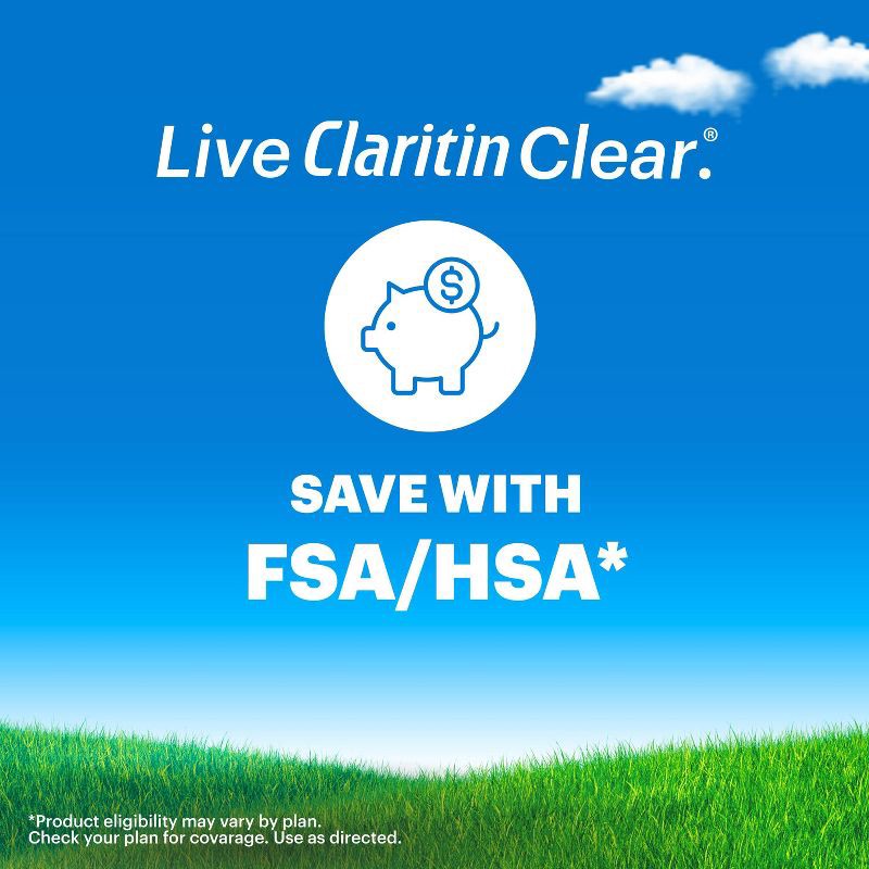 slide 6 of 10, Claritin Allergy Relief 24 Hour Non-Drowsy Loratadine Tablets - 30ct, 30 ct