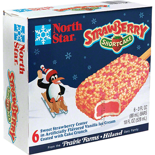 slide 2 of 3, North Star Strawberry Shortcake Bar, 6 ct