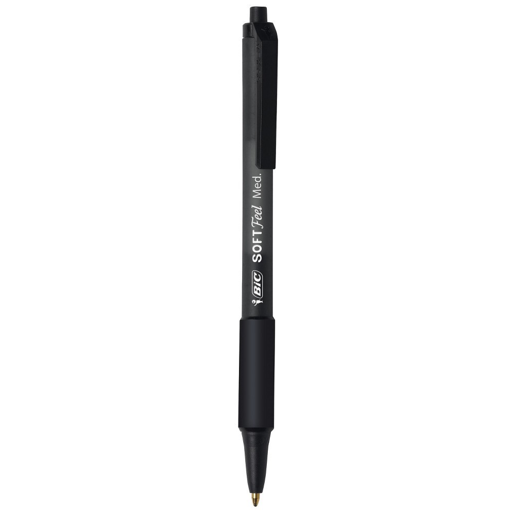 slide 3 of 5, BIC Retractable Ballpoint Pen, 12ct - Black, 12 ct