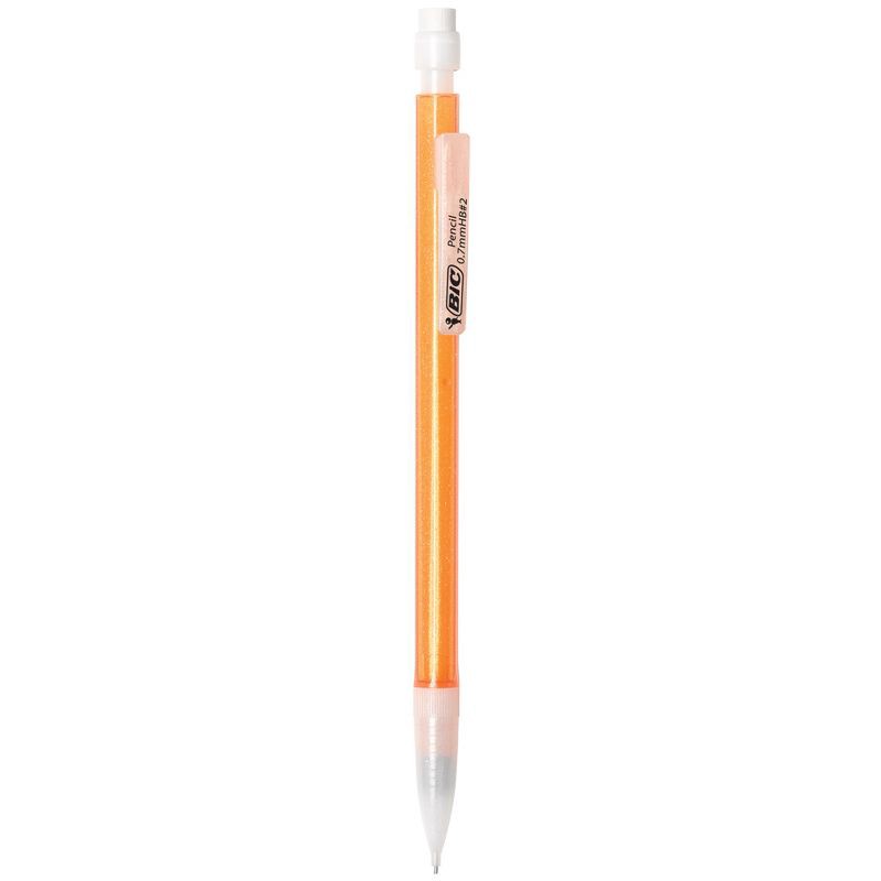 slide 4 of 6, BIC #2 Xtra Sparkle Mechanical Pencils, 0.7mm, 8ct - Multicolor: School Supplies, Kids Stationery, Plastic, Retractable, 8 ct