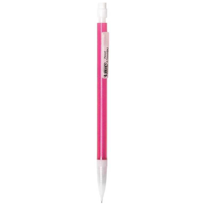 slide 5 of 6, BIC #2 Xtra Sparkle Mechanical Pencils, 0.7mm, 8ct - Multicolor: School Supplies, Kids Stationery, Plastic, Retractable, 8 ct