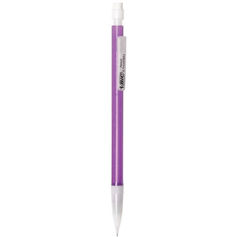 slide 6 of 6, BIC #2 Xtra Sparkle Mechanical Pencils, 0.7mm, 8ct - Multicolor: School Supplies, Kids Stationery, Plastic, Retractable, 8 ct