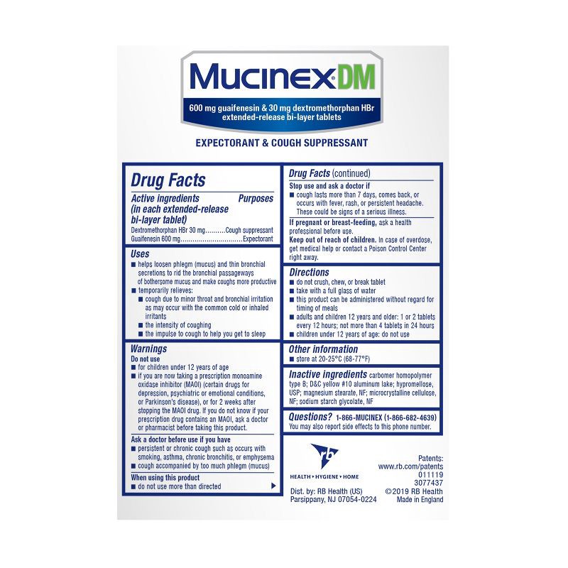 slide 8 of 10, Mucinex DM 12 Hour Cough Medicine - Tablets - 20 ct, 20 ct