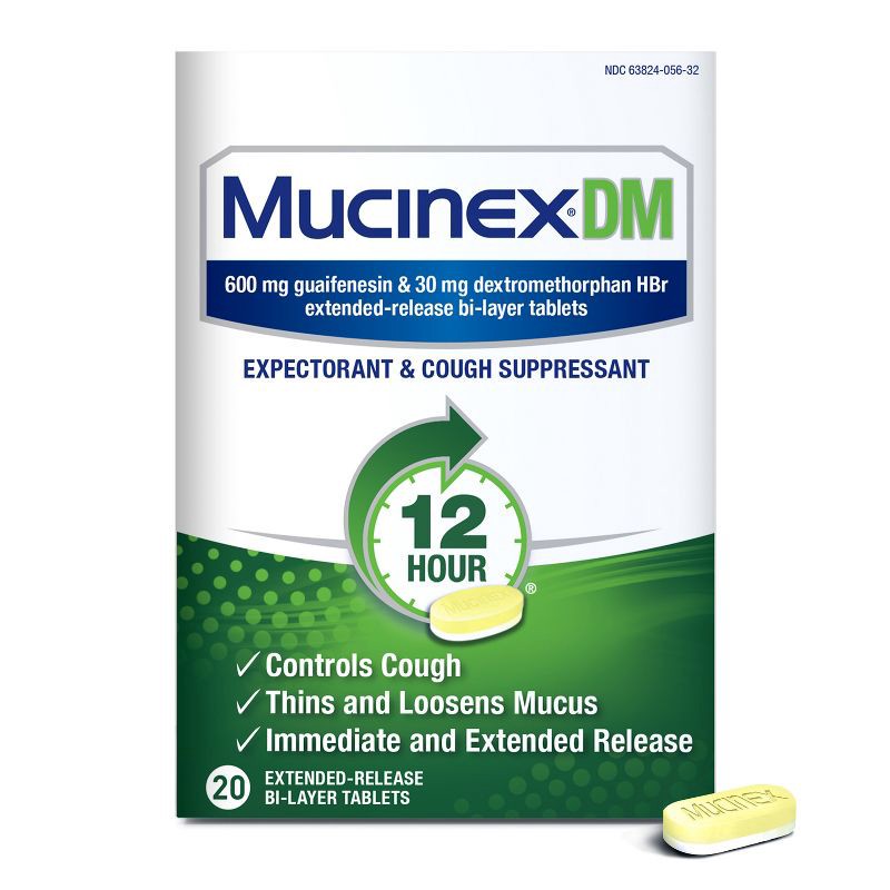 slide 10 of 10, Mucinex DM 12 Hour Cough Medicine - Tablets - 20 ct, 20 ct