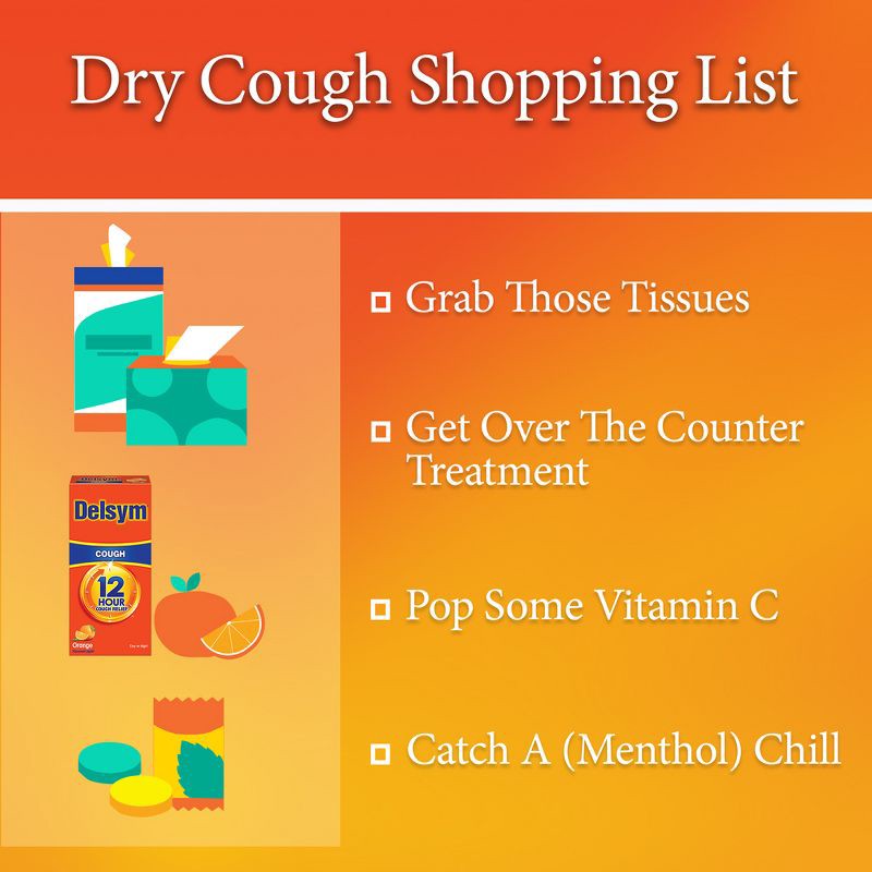 slide 8 of 10, Delsym Adult Cough Relief Liquid - Orange - 5oz, 5 oz