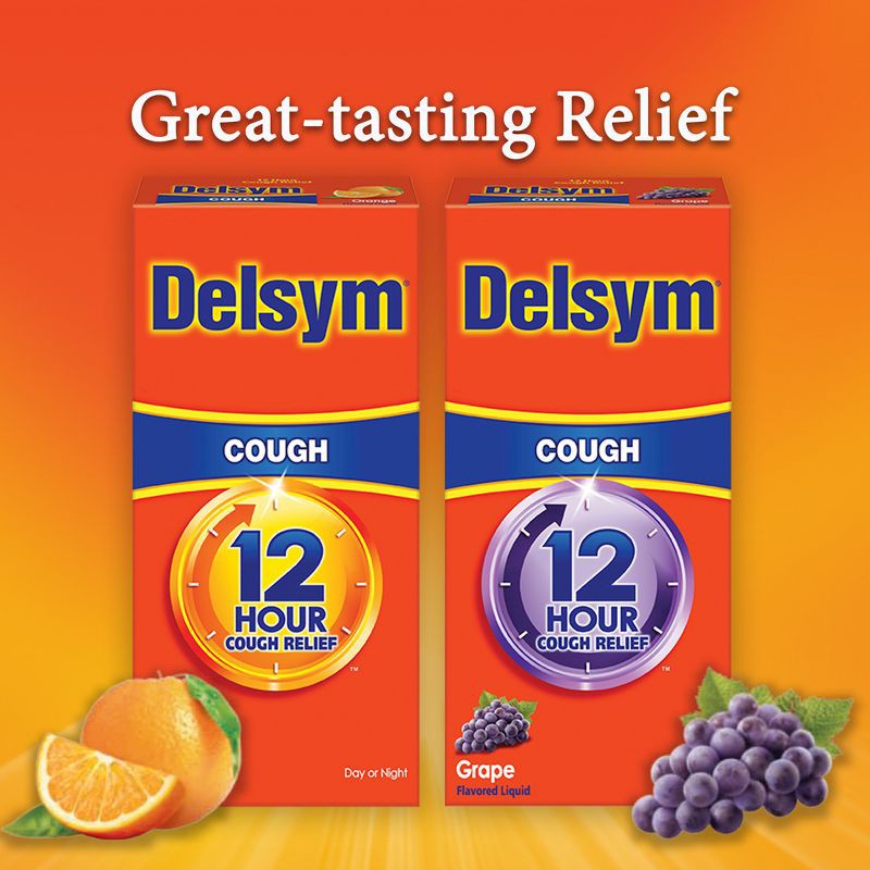 slide 9 of 10, Delsym Adult Cough Relief Liquid - Orange - 5oz, 5 oz