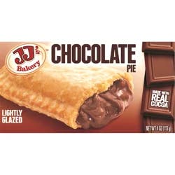 JJ's Bakery Lightly Glazed Chocolate Pie 4 oz