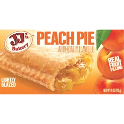 JJ's Bakery Lightly Glazed Peach Pie 4 oz
