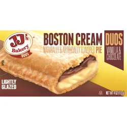 JJ's Bakery Lightly Glazed Duos Boston Cream Pie 4 oz