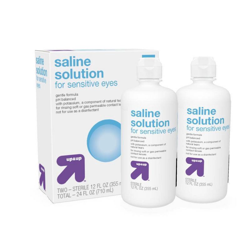 slide 5 of 6, Saline Solution for Sensitive Eyes - 24 fl oz - up&up™, 24 fl oz