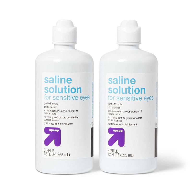 slide 6 of 6, Saline Solution for Sensitive Eyes - 24 fl oz - up&up™, 24 fl oz