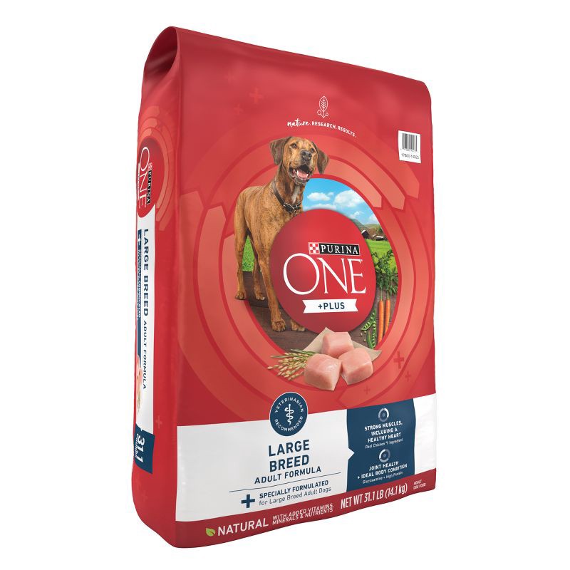 slide 4 of 6, Purina ONE SmartBlend Large Breed Chicken Flavor Natural Dry Dog Food - 31.1lbs, 31.1 lb