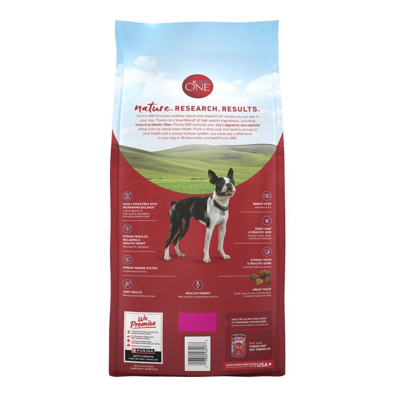 slide 2 of 9, Purina ONE SmartBlend Small Bites Beef & Rice Formula Adult Dry Dog Food - 8lbs, 8 lb