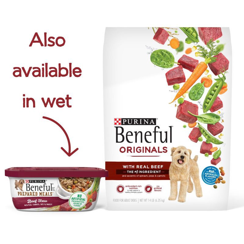 slide 8 of 15, Purina Beneful Originals Real Beef Flavor Dry Dog Food - 3.5lbs, 3.5 lb