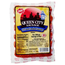 Queen City Sausage Skinless All Beef Smoked Sausage